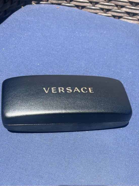 Versace Other - Versace - NWOT Black Sunglasses Case with Gold Logo